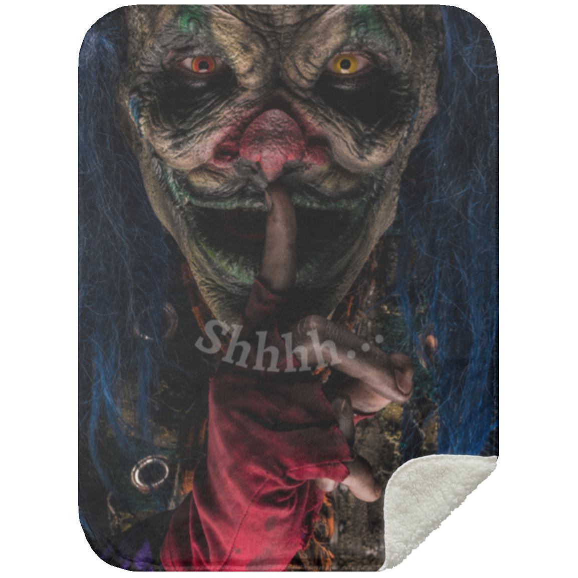 SHHH... CREEPY CLOWN BLANKET