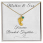 Bonded Together / Engraved Baby Feet With Birthstone