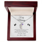 To My Mommy / Engraved Baby Feet With Birthstone