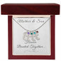 Bonded Together / Engraved Baby Feet With Birthstone