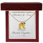 Bonded Together / Engraved Baby Feet With Birthstone