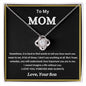My Mom| Love, Your Son - Love Knot Necklace