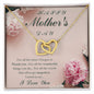 Happy Mother's Day / Interlocking Hearts Necklace