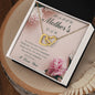 Happy Mother's Day / Interlocking Hearts Necklace