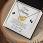 To My Mommy / From Your Tummy / Interlocking Hearts Necklace