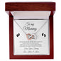 To My Mommy / From Your Tummy / Interlocking Hearts Necklace