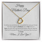 Happy Mother's Day / Poem / Delicate Heart Necklace
