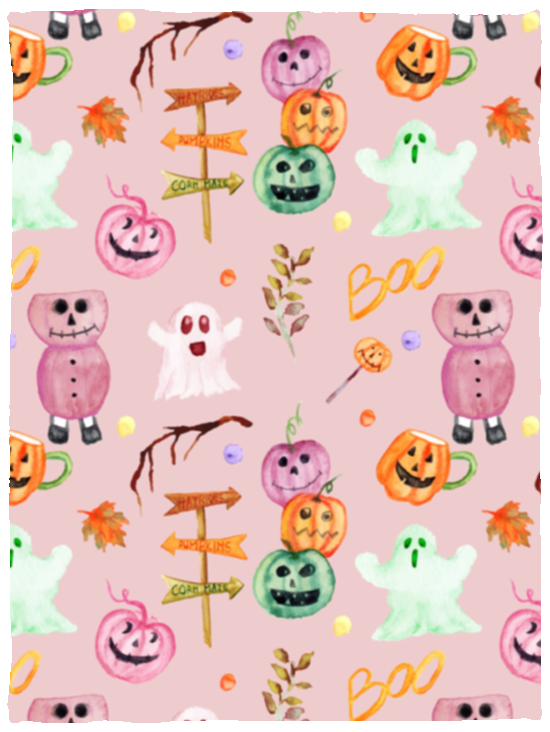 BOO!! PINK BLANKET