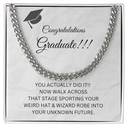 Graduation / Cuban Link Necklace