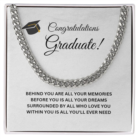 Congratulations Graduate / Cuban Link Chain