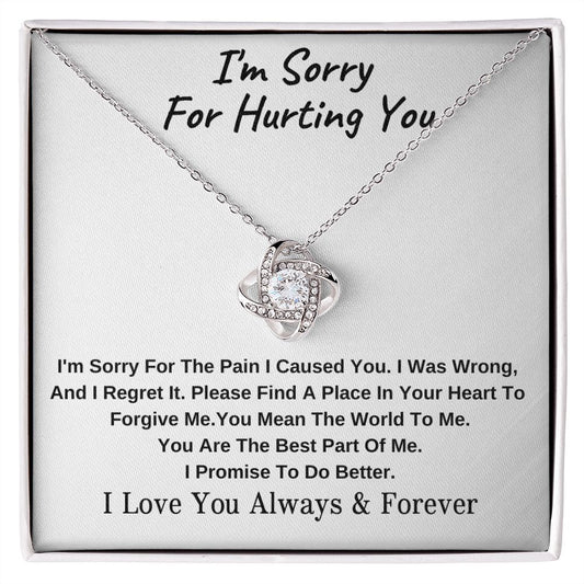 I'm Sorry| For Hurting You - Love Knot Necklace