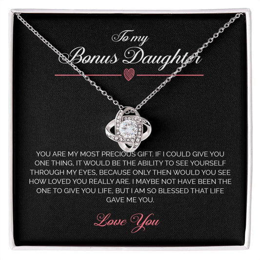 My Bonus Daughter| Gift Of You - Love Knot Necklace