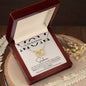 To My Bonus Mom / Interlocking Heart Necklace