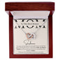 To My Bonus Mom / Interlocking Heart Necklace