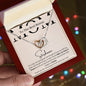 To My Bonus Mom / Interlocking Heart Necklace
