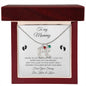 To My Mommy / Engrave Baby Feet With Birthstone