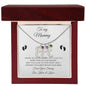 To My Mommy / Engrave Baby Feet With Birthstone