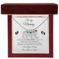 To My Mommy / Engrave Baby Feet With Birthstone