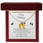To My Mommy / Engrave Baby Feet With Birthstone