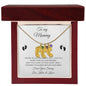 To My Mommy / Engrave Baby Feet With Birthstone