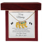 To My Mommy / Engrave Baby Feet With Birthstone