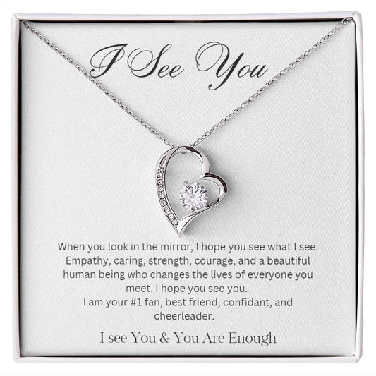 I See You /  Forever Love Necklace