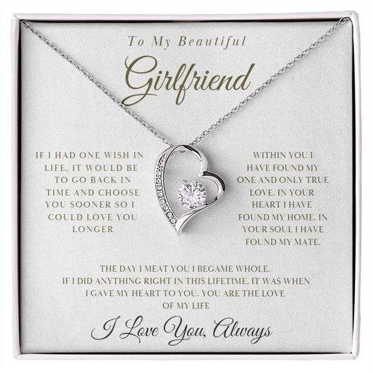 To My Beautiful Girlfriend / Forever Love Necklace