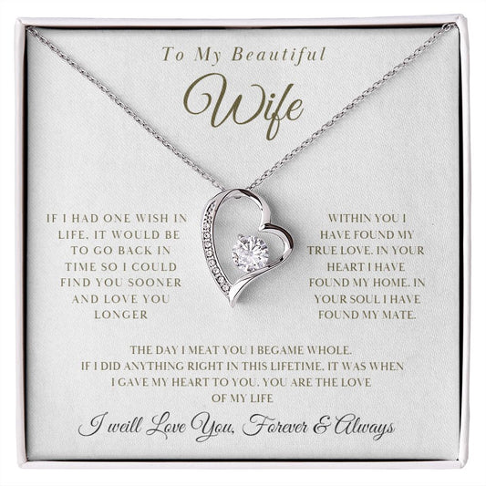 To My Wife / Forever Love Necklace